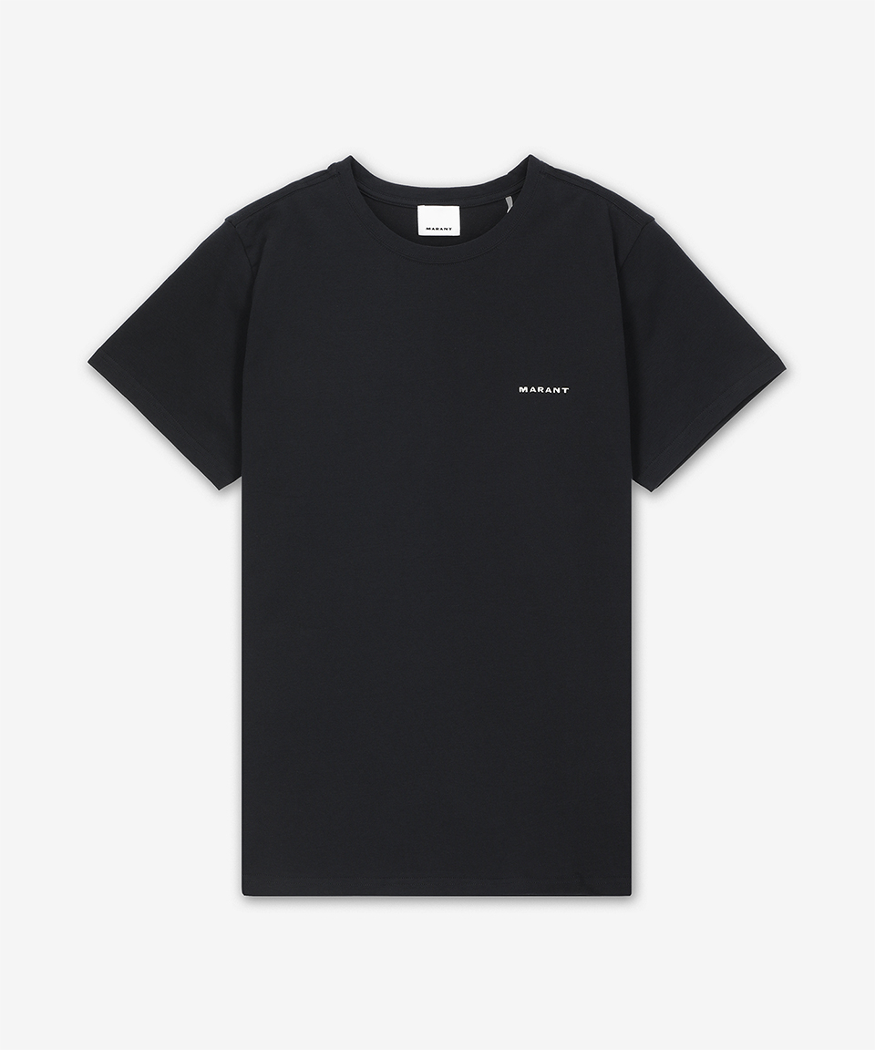 ★Isabel Marant★ Jaffer Logo Short Sleeve T-Shirt Black TS0 MUSINSA | ISABEL MARANT Jaffer Logo Short Sleeve T-Shirt