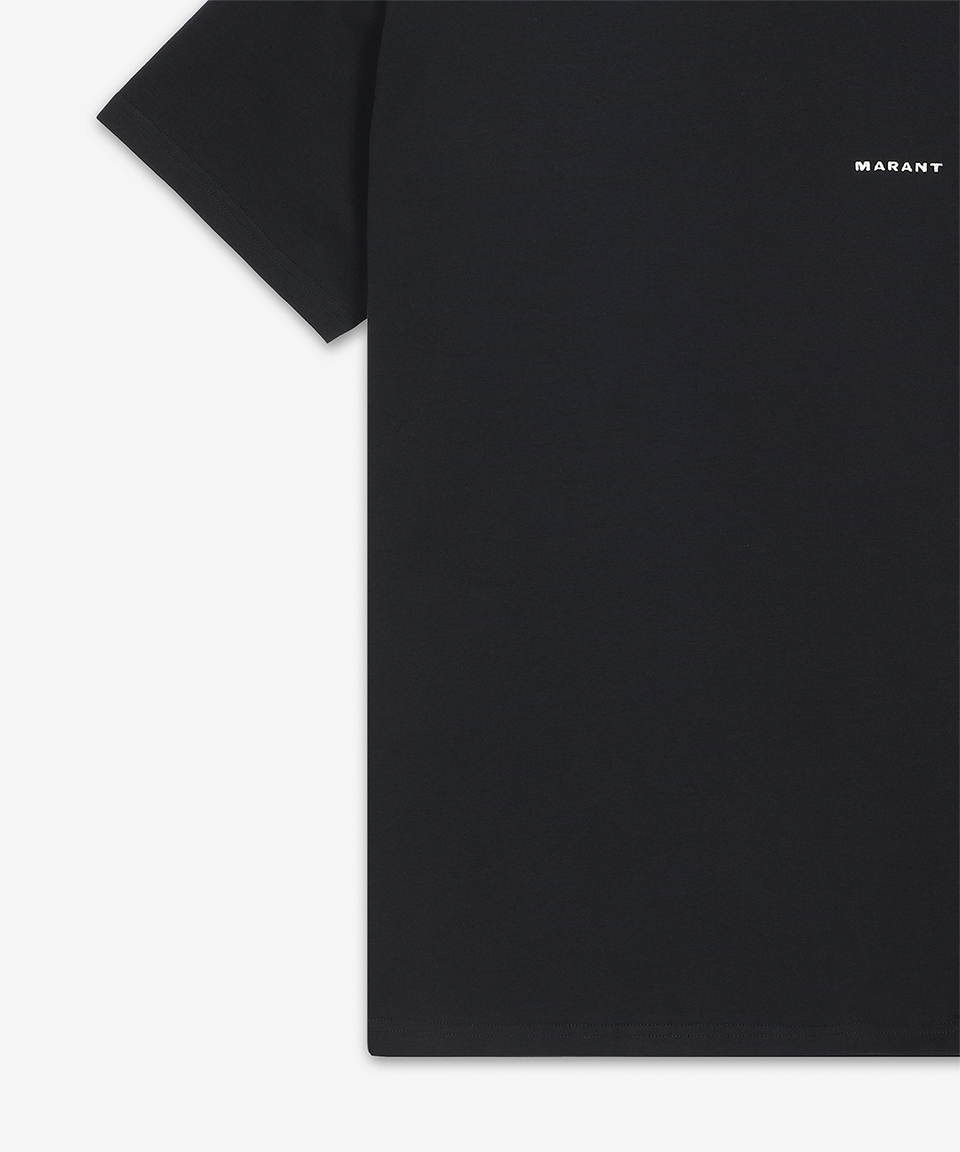 ★Isabel Marant★ Jaffer Logo Short Sleeve T-Shirt Black TS0 MUSINSA | ISABEL MARANT Zapper Short Sleeve T-Shirt - Black
