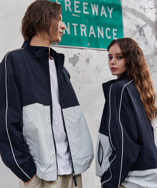 Куртка Signature Colorblock Warm-up Navy GA5531 NV