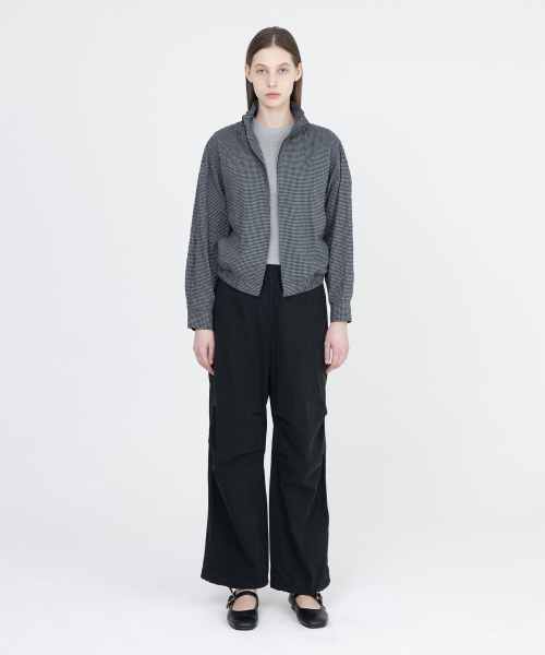 W Organic Cotton Stand воротник Blouson, серый Check