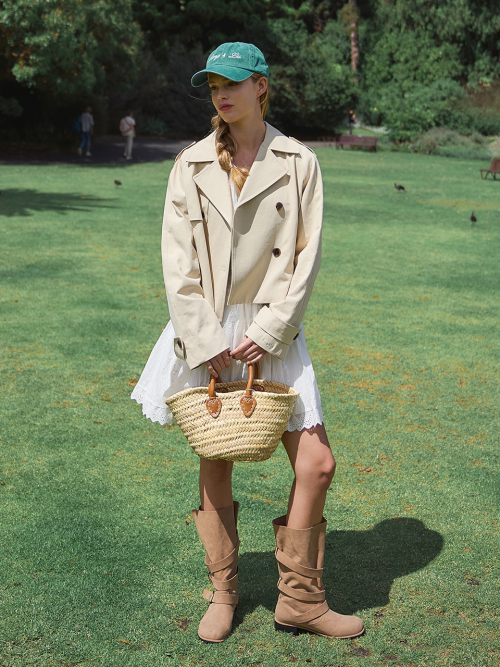 Короткий тренч ROY Short Trench Jacket_Light Beige