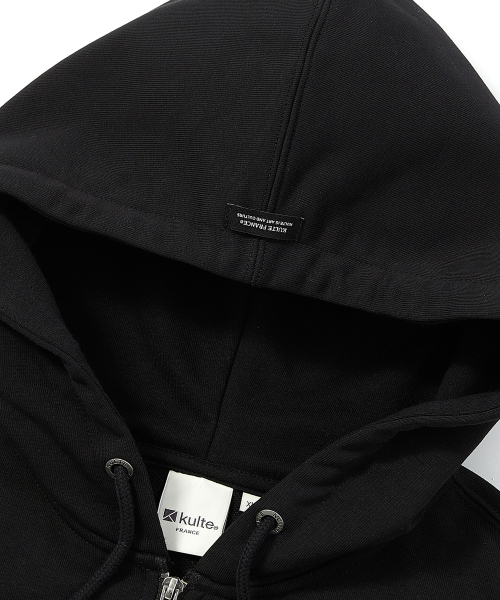 PALM TREE HOOD VEST BLACK