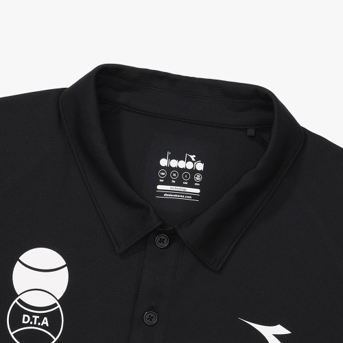 Теннисное поло Technical Wing с коротким рукавом BLACK