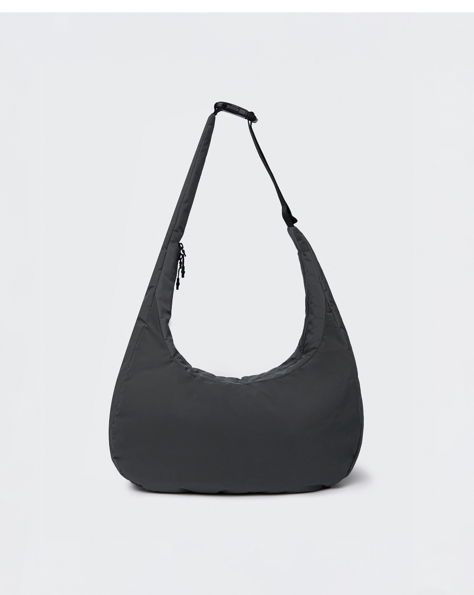 MUSINSA | MUSINSA STANDARD Soft Shell Hobo Crossbody Bag [Grey]