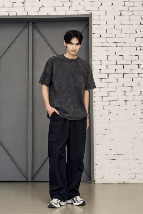 Нейлоновые брюки карго Black