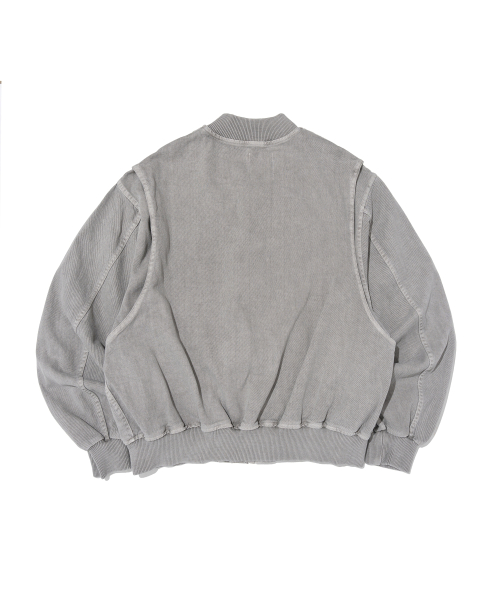 Куртка-бомбер с пигментным окрашиванием (Grey)