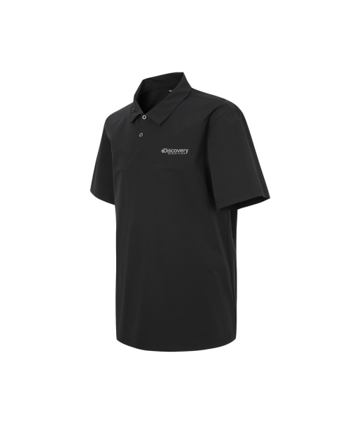 Мужское тканое поло Freshvent (BLACK)