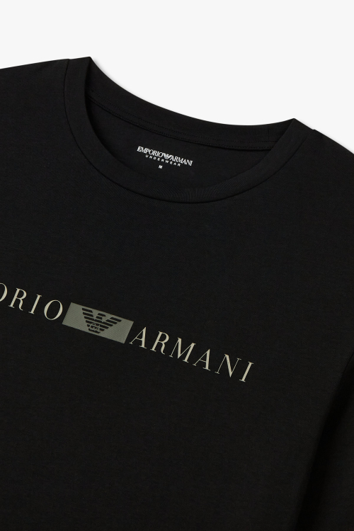 EMPORIO ARMANI UNDERWEAR мужская loungewear футболка с лого Black 0815114005