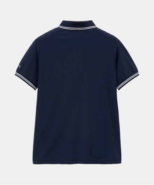 QUARTER ZIPUP POLO NAVY
