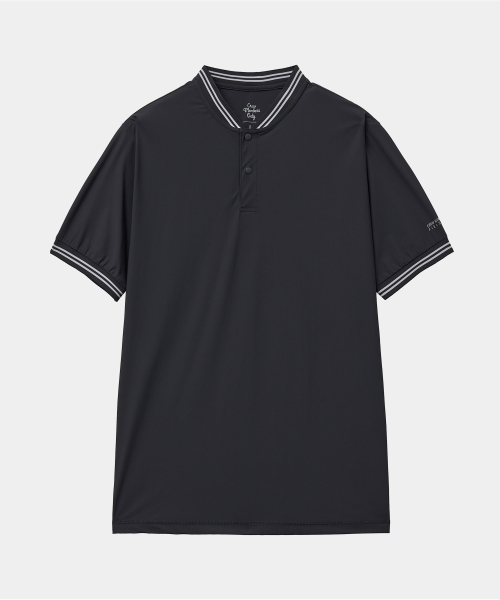 FIELD ROUND POLO CHARCOAL