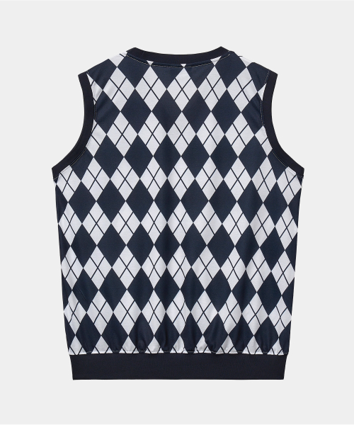 RESORT PRINT VEST ARGYLE