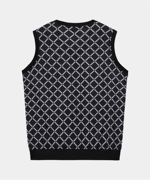 RESORT PRINT VEST GRID