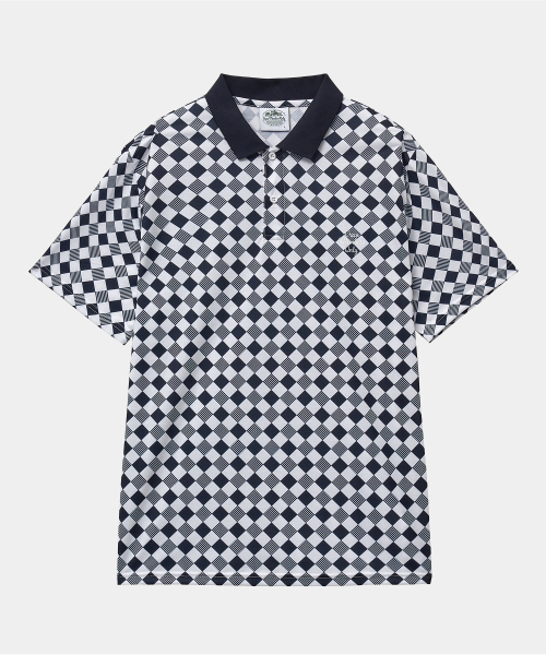 RESORT PRINT POLO CHECKER