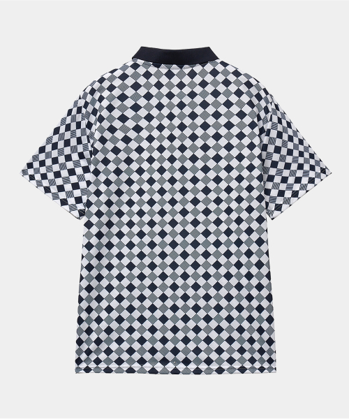RESORT PRINT POLO CHECKER