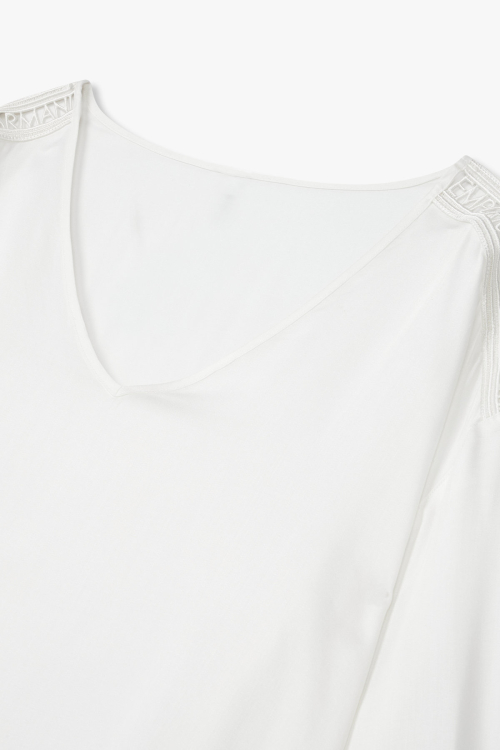 Женская блузка-пляжный топ с вырезом Off White 0825136503