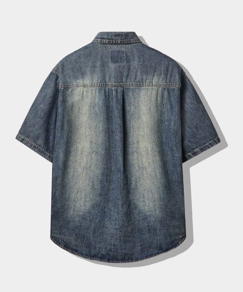 Джинсовая футболка Bio Essential_Dust Indigo