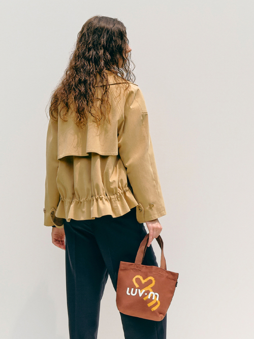 STRING SHORT TRENCH_CAMEL