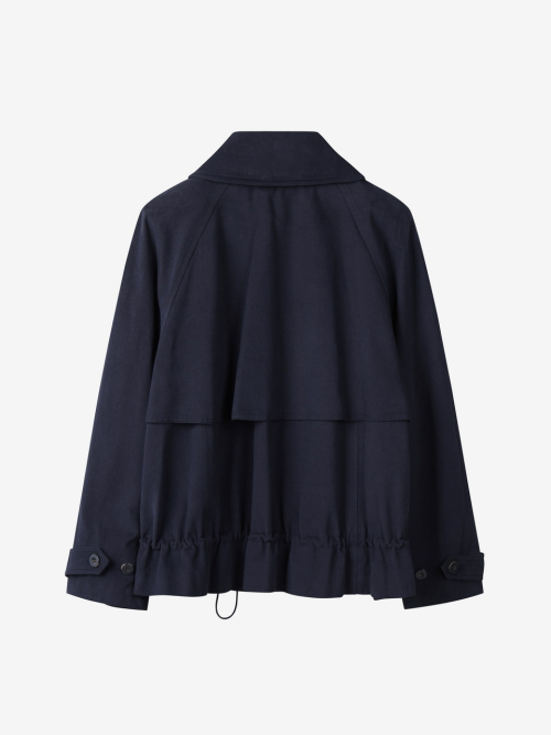 STRING SHORT TRENCH_NAVY