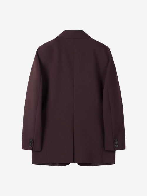 BOXY TAILORED JACKET_WINE