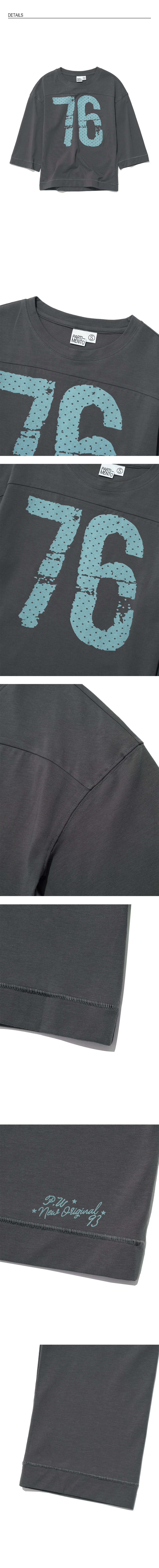 【PARTIMENTO】 76 PRINTED FOOTBALL TEE / 追跡付 MUSINSA | PARTIMENTO WOMEN 76 Printed Football Tee_Charcoal