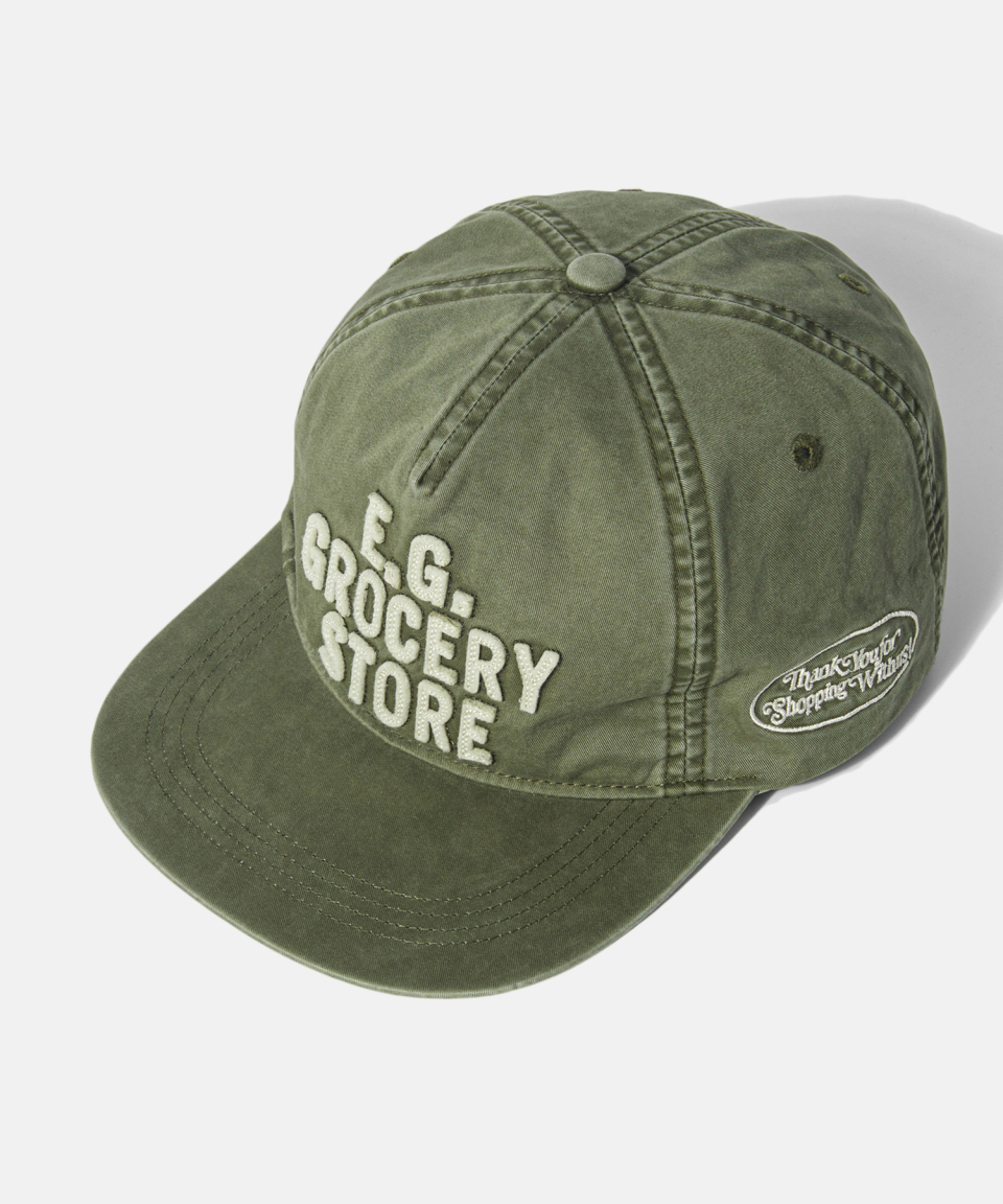 キャップ ESPIONAGE Grocery 5Panel Vintage Cap Olive 20250310-12 MUSINSA | ESPIONAGE Grocery 5Panel Vintage Cap Olive