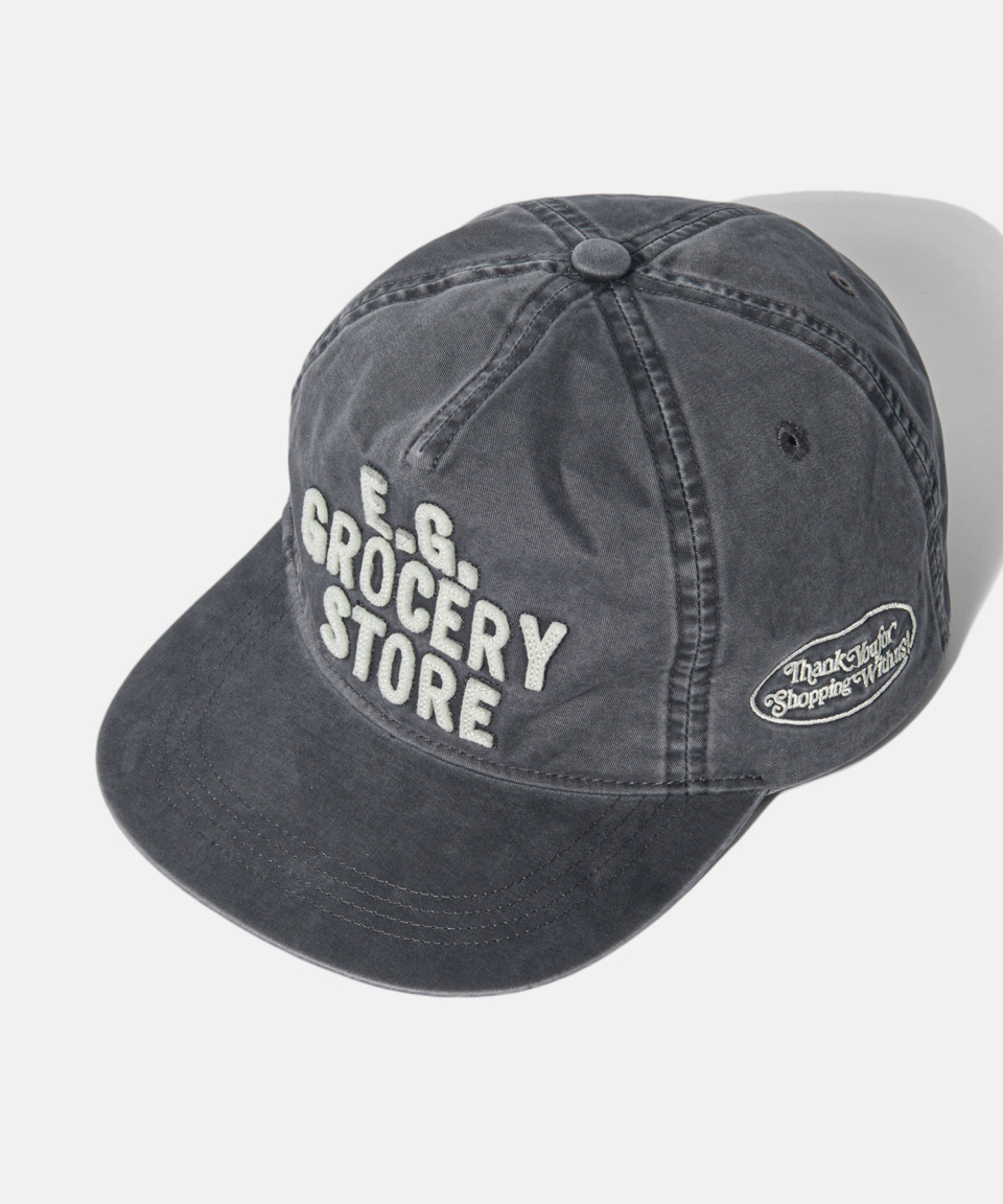キャップ ESPIONAGE Grocery 5Panel Vintage Cap Charcoal 20250310-11 Women's Baseball cap in coated denim | Black | Diesel