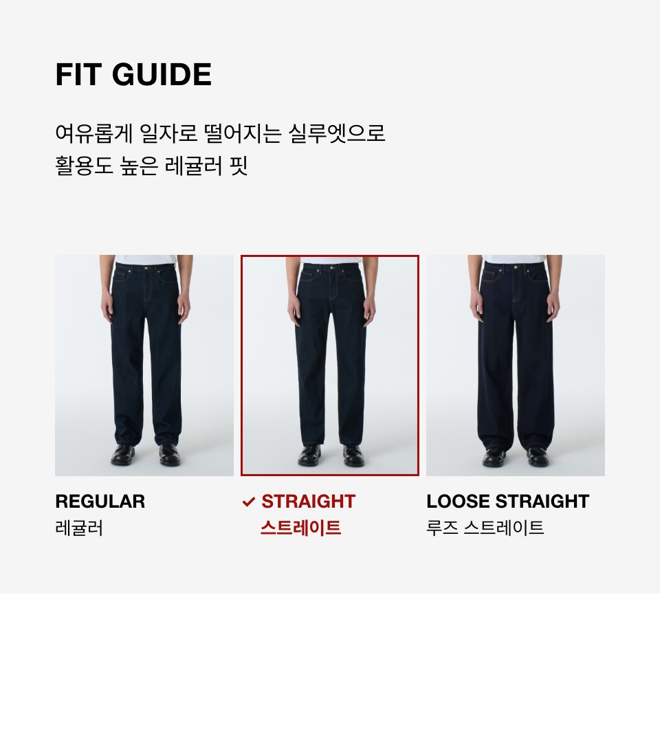 MUSINSA | MUSINSA STANDARD STRAIGHT DENIM PANTS [BLACK]