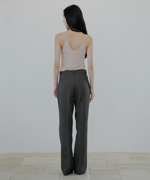 Льняные расклешённые слаксы Khaki Brown