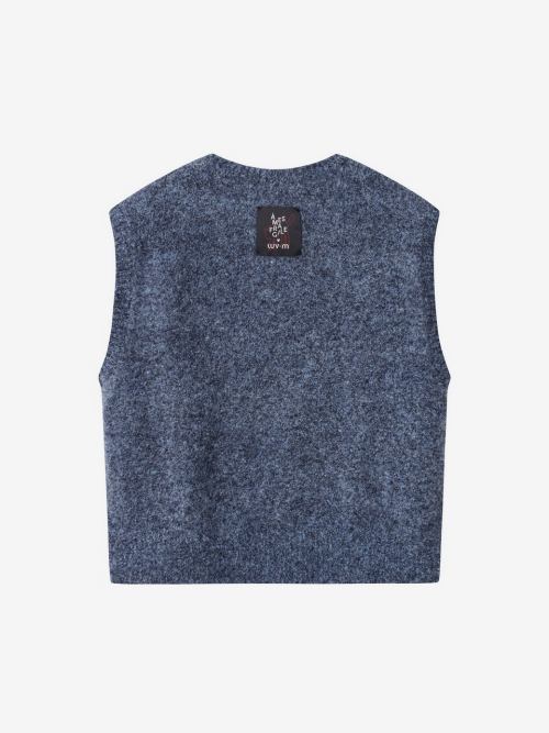 LUVMITCHI VEST WOMENS_MELANGE BLUE