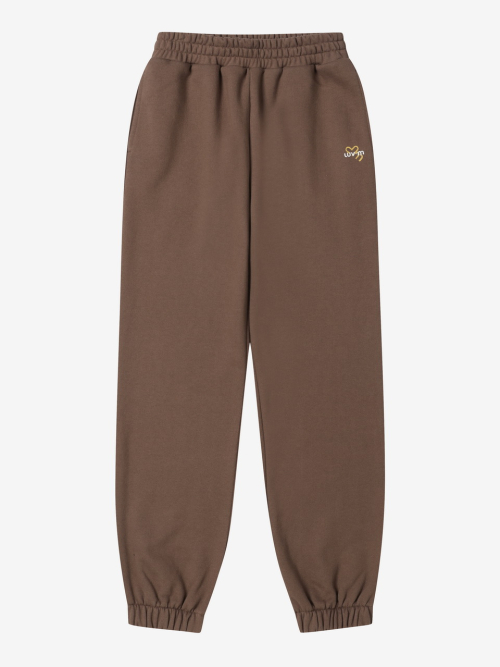 LOGO SWEATPANTS_BROWN