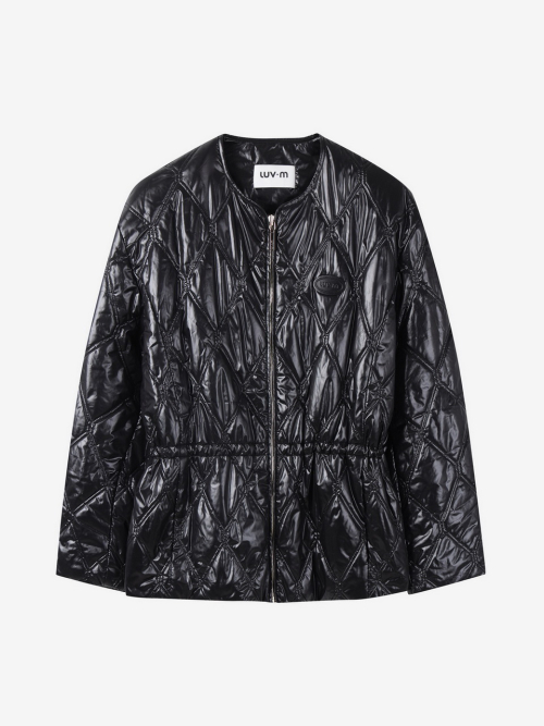 CURVY ZIP-UP JACKET_BLACK