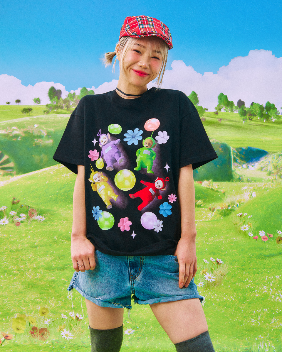 Tシャツ・カットソー LAUGHER Teletubbies Hug T-Shirt Black TE16 MUSINSA | LAUGHER [Teletubbies] Hug T-shirt - White