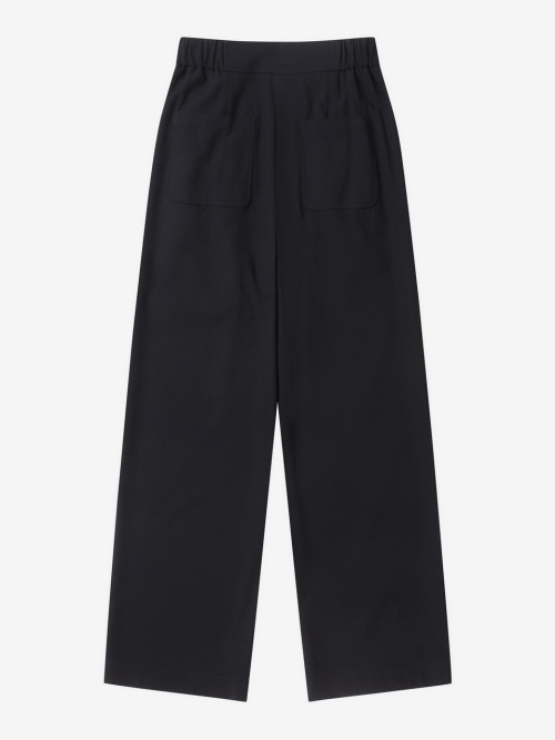 WIDE LONG TROUSER_BLACK