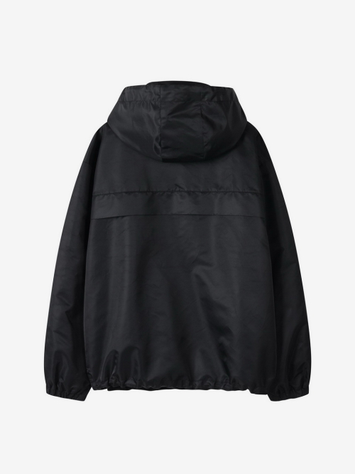 ANORAK HOODIE FOR MEN_BLACK