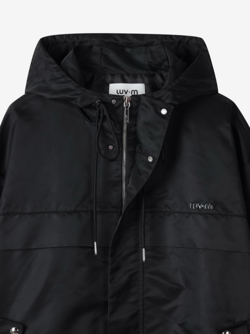 ANORAK HOODIE FOR MEN_BLACK
