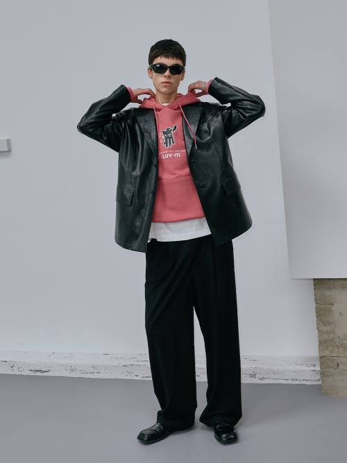 TAILORED BOXY LEATHER JACKET_BLACK