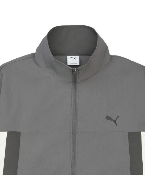 Ветровка ретро колор-блок - Dark Gray / 950407-02