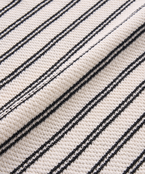 Stripe Cotton Knit IVORY