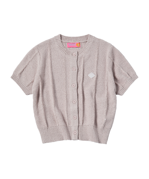 W BOUCLE CARDIGAN [LIGHT VIOLET]
