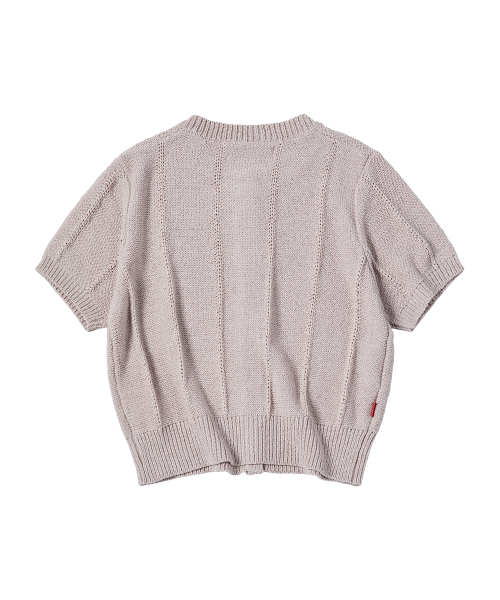 W BOUCLE CARDIGAN [LIGHT VIOLET]