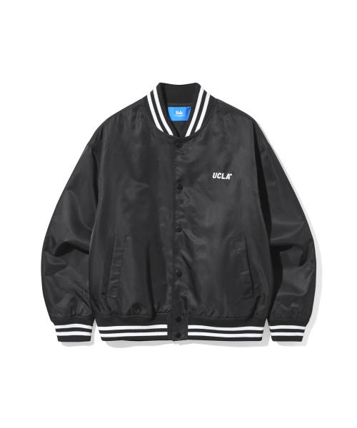 Куртка-васити унисекс в стиле преппи UB3UJ82 (BLACK)