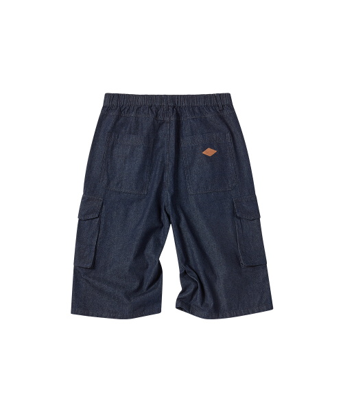 DENIM BERMUDA PANTS [INDIGO синий]