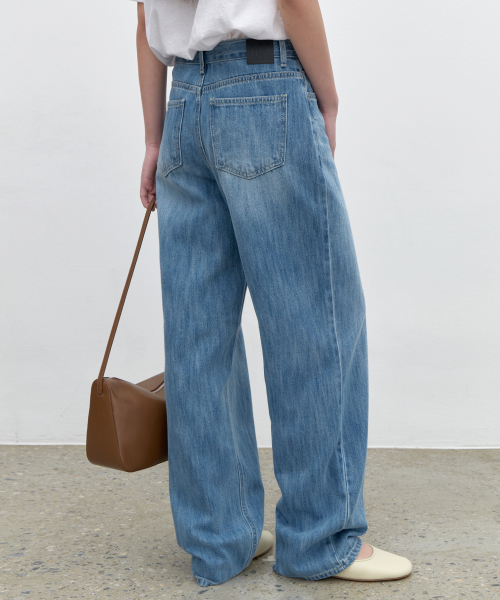 [Выбор Пак Со Рён] Brushed semi wide denim