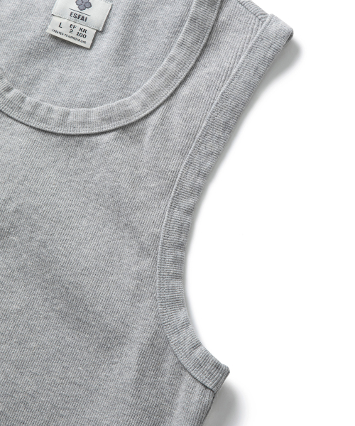 Uyon x ESFAI Sleeveless Melange Grey