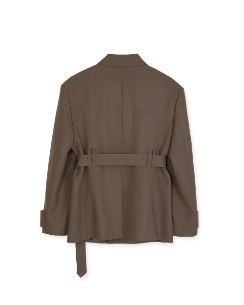 Двубортный утилитарный блейзер Khaki