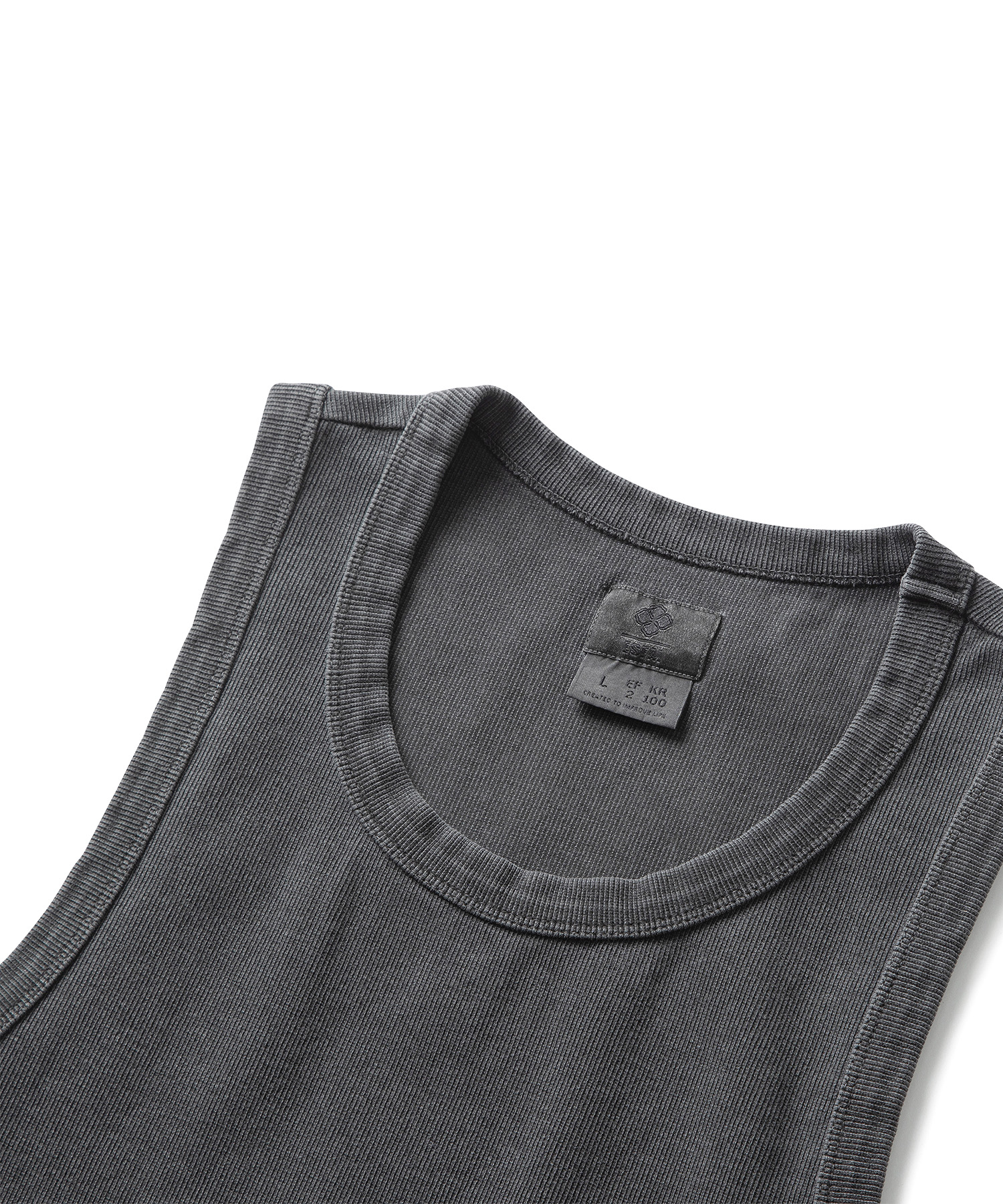 VTG SLEEVELESS (CHARCOAL)