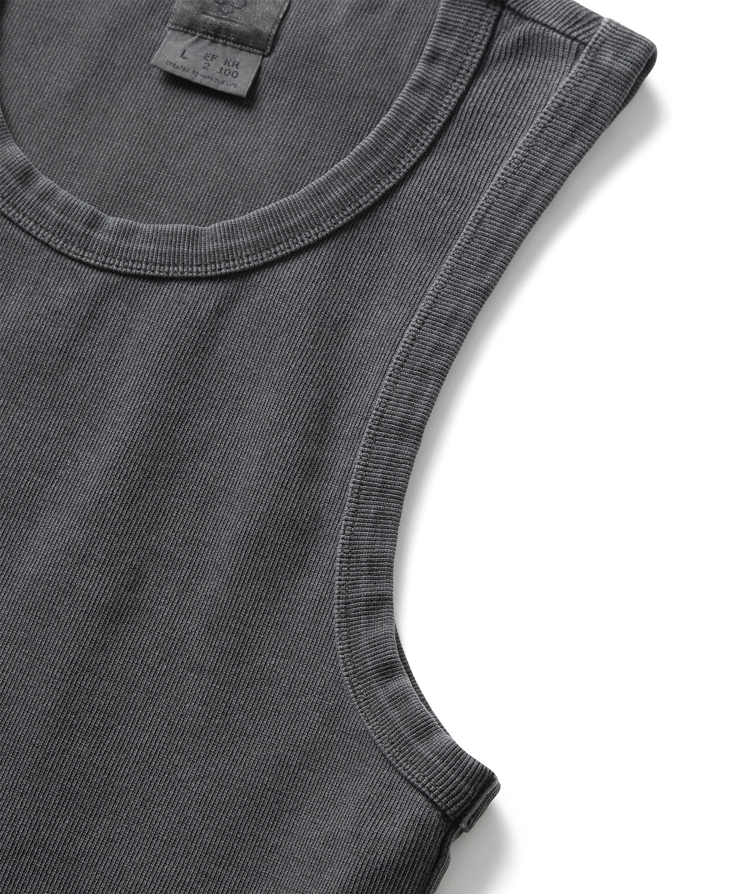 VTG SLEEVELESS (CHARCOAL)