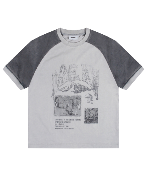 Реглан с эффектом потертости Kate XTT138 (GRAY)