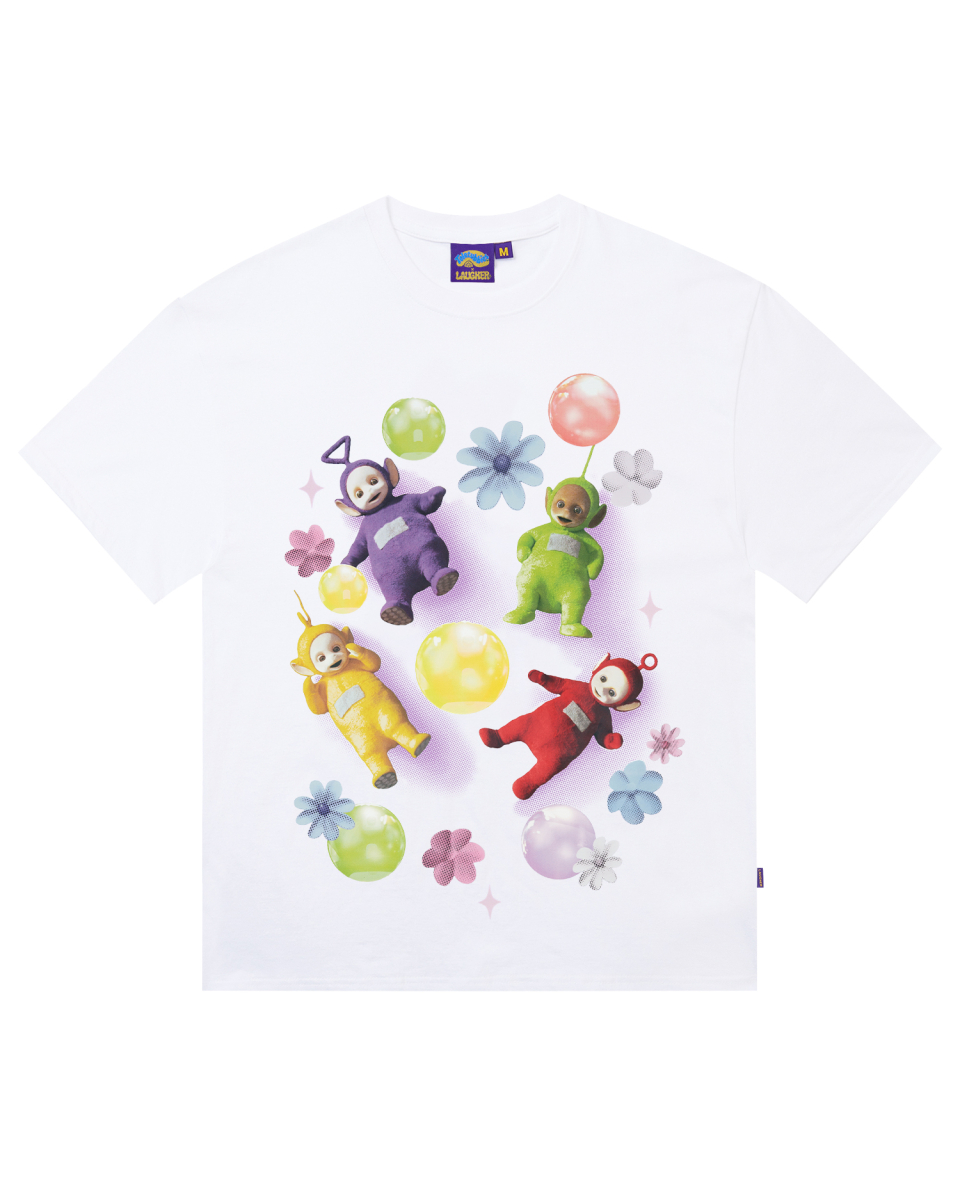 Tシャツ・カットソー LAUGHER Teletubbies Garden Teletubbies T-Shirt White TE19 MUSINSA | LAUGHER [Teletubbies] Hug T-shirt - White