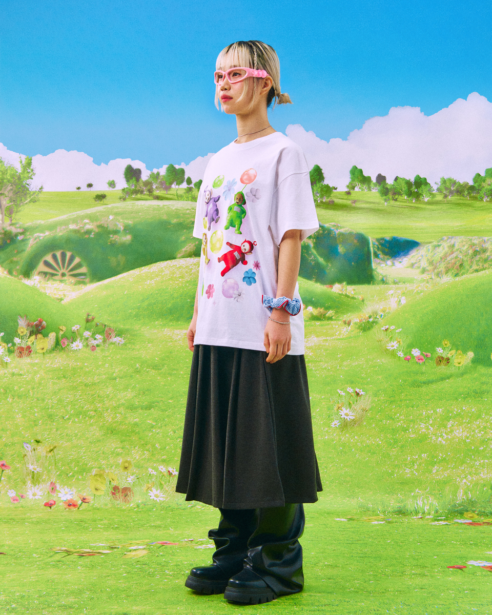 Tシャツ・カットソー LAUGHER Teletubbies Garden Toby T-Shirt White TE23 MUSINSA | LAUGHER [Teletubbies] Playground T-Shirt - White